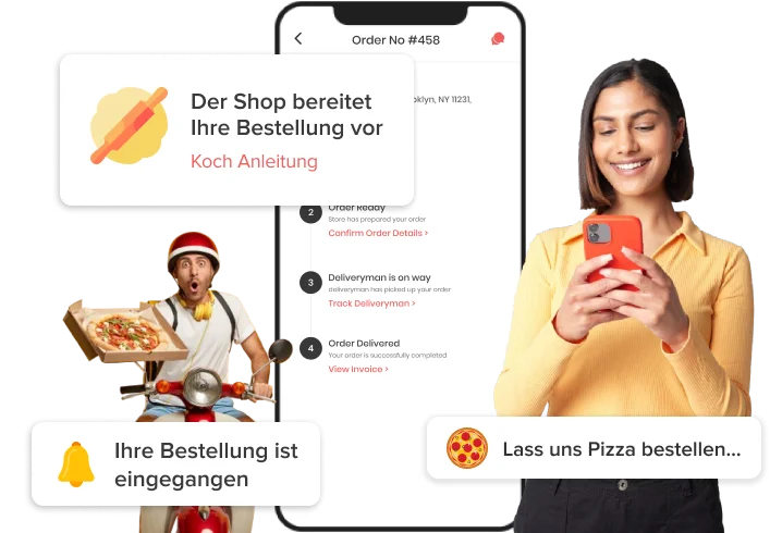 Unternehmen für die Entwicklung von Pizza-Liefer-Apps