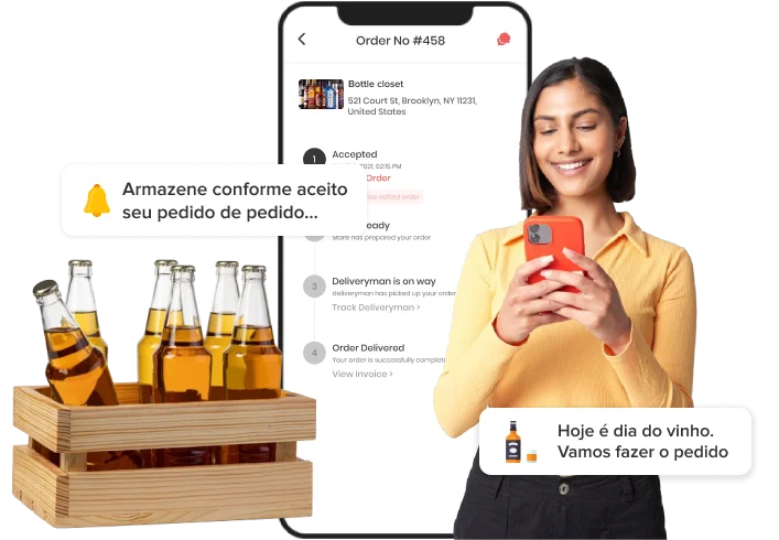 Crie um aplicativo de entrega de álcool