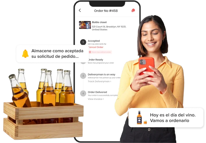 crear una aplicación de entrega de alcohol