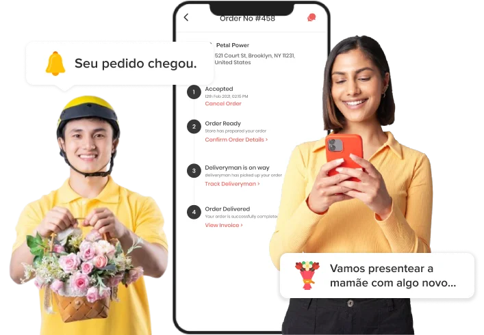 Desenvolvimento de aplicativo de entrega de flores