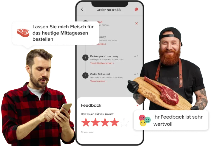 Fleischliefer App Entwicklungs