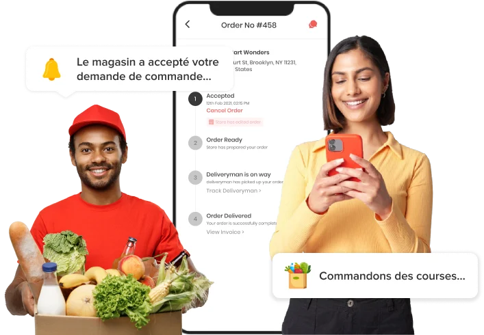 application de livraison en marque blanche