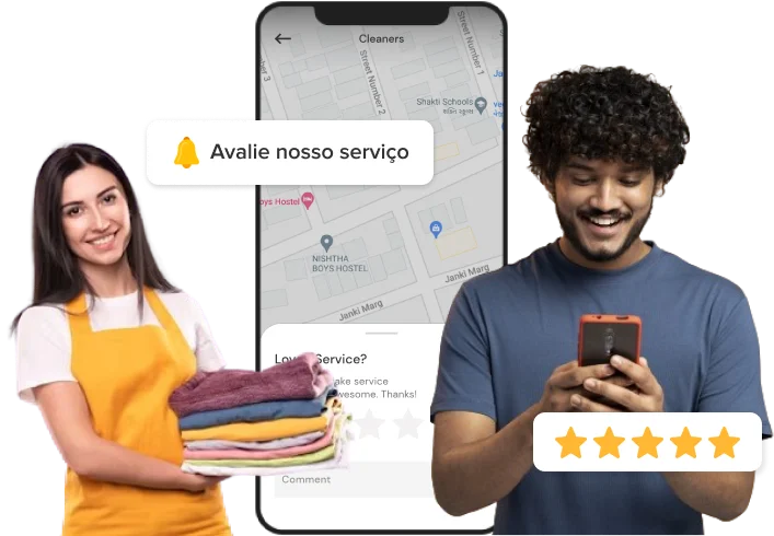 Uber para entrega de lavanderia