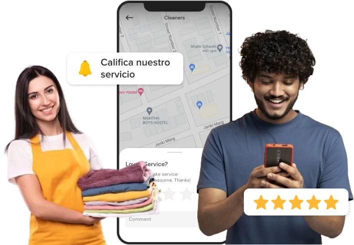 Aplicación Uber para entrega de lavandería