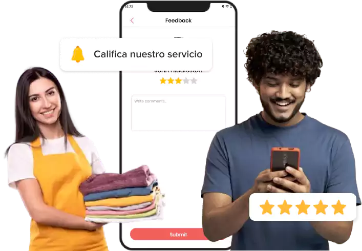 Aplicación Uber para entrega de lavandería