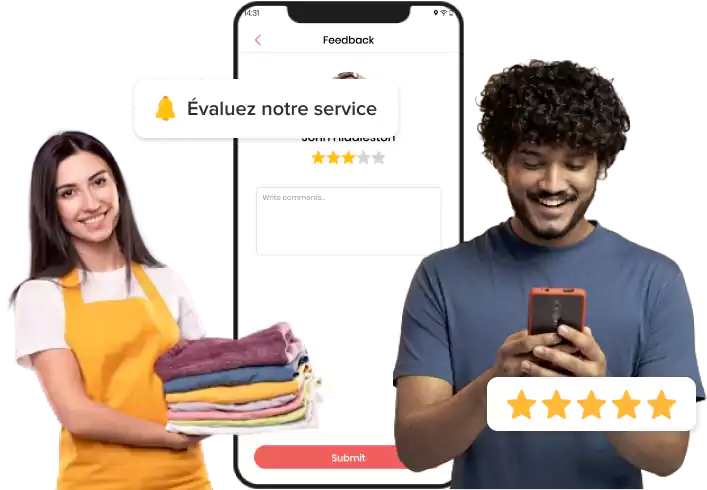 Application Uber pour la livraison de linge