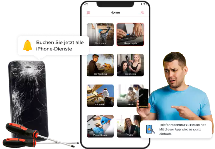 Uber für iPhone-Reparaturen