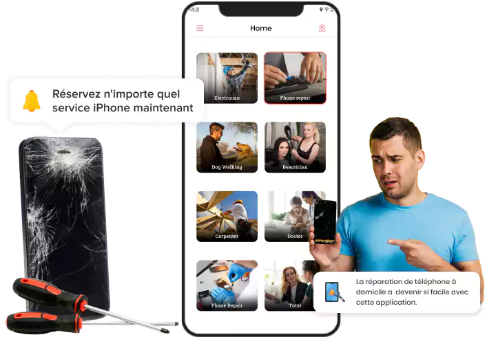Uber pour la réparation iPhone