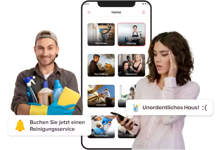 EServices-Benutzer-App Funktionen