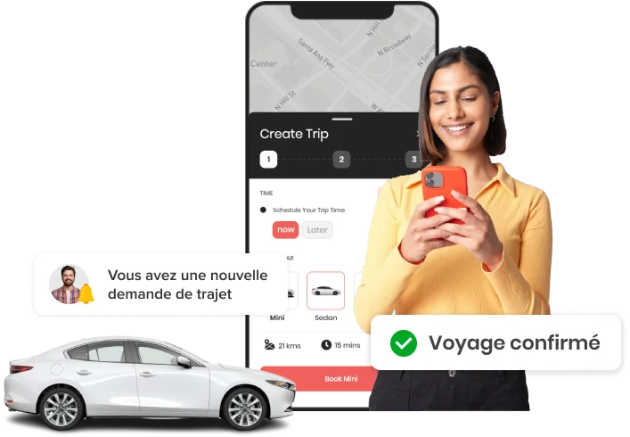 application clone lyft pour les entreprises de transport en ligne