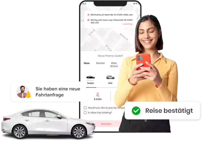 App-Builder für Taxibuchungen