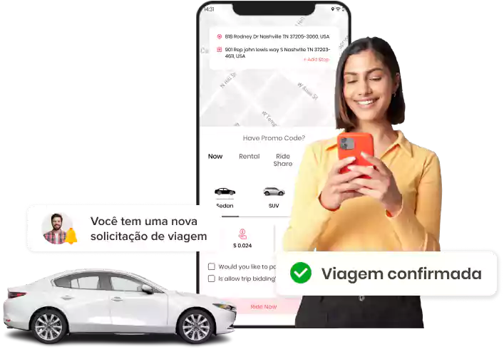 Construtor d'applications de réservation de taxi