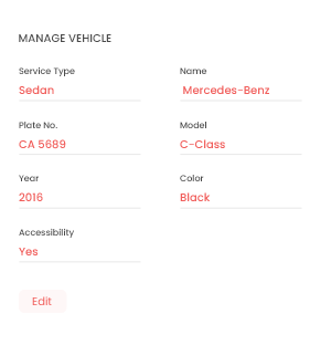 taxi business partner console