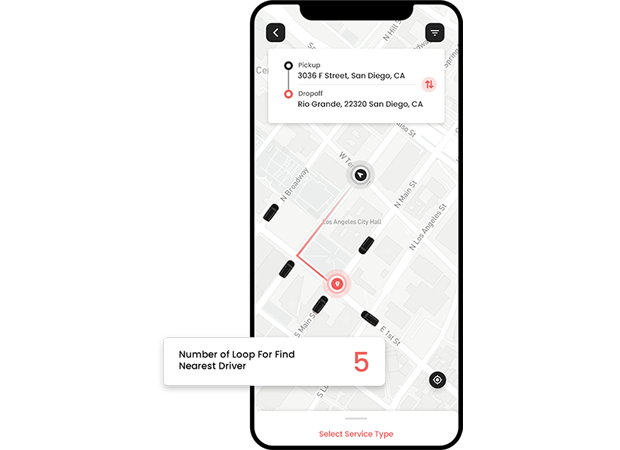 taxi app clone ride request and booking algorithm