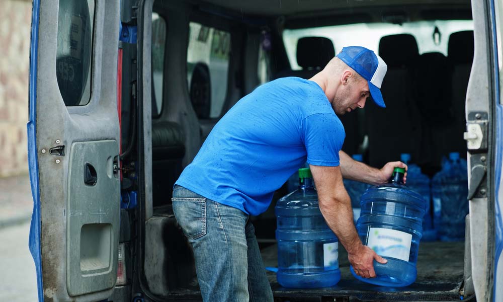 On-demand bottled water delivery apps